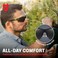 NoCry Work and Sports Safety Sunglasses with Green Tinted Scratch Resistant Wrap-Around Lenses and No-Slip Grips, UV 400 Protection. Adjustable, Black &amp; Green Frames