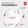 NoCry Safety Glasses with Clear Anti Fog Scratch Resistant Wrap-Around Lenses and No-Slip Grips, UV Protection. Adjustable, White &amp; Pink Frames