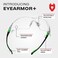 NoCry Safety Glasses with Clear Anti Fog Scratch Resistant Wrap-Around Lenses and No-Slip Grips, UV Protection. Adjustable, Black &amp; Green Frames