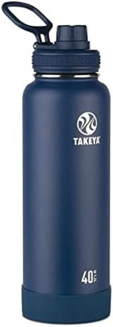 Takeya Actives Insulated Stainless Steel Water Bottle with Spout Lid 40 oz 51004
