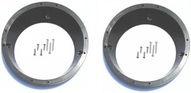 Custom Install Parts Factory to Aftermarket Speaker Adapter Converter Trim Ring Compatible with Harley-Davidson Ultra and Roadglide 5.25" to 6.5" Inch (2005, 2006 2007 2008 2009 2010 2011)
