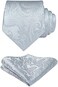 HISDERN Floral Paisley Wedding Tie Handkerchief Men's Necktie &amp; Pocket Square Set