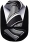 HISDERN SetSense Men's Stripe Jacquard Woven Tie Necktie Set 8.5 cm / 3.4 inches in Width Black/White