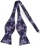 HISDERN SetSense Men's Floral Jacquard Woven Self Bow Tie Set One Size Purple/Black