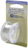 Artistic Wire 28 Gauge / .32 mm Silver Plated Tarnish Resistant Colored Copper Craft Wire, Tarnish Resistant Silver, 15 yd / 13.7 m
