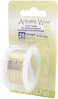 Artistic Wire 28 Gauge Tarnish Resistant Brass Craft Jewelry Wrapping Wire, Gold Color, 15 yd