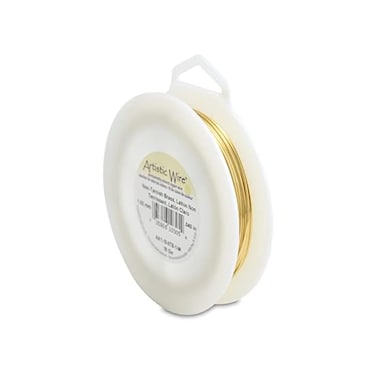 Artistic Wire 18 gauge, Tarnish-Resistant, 1/4 pound (113 grams) Craft Wire, NT Brass