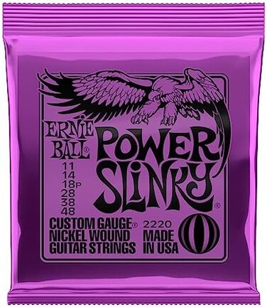 Ernie Ball Power Slinky Electric Guitar Strings - 11-48 Gauge (P02220)