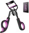 كاسايج اداة تجعيد الرموش مع وسادة ضغط سيليكون متطورة تناسب جميع اشكال العين للحصول على تجعيد مثالي (اسود)