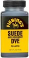 Fiebing's Black Suede Dye (4oz) - Brightens and Restores Roughout Leather Shoes - Remains Flexible When Dry, Won't Crack or Peel - Dye is Permanent and The Applicator is Included