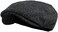Wonderful Fashion Men's Classic Herringbone Tweed Wool Blend Newsboy Ivy Hat (Large/X-Large, Charcoal)