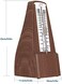 Ueteto Mechanical Metronome Wood Grained Loud Sound/High Precision/No batteries Needed/for Piano/Guitar/Violin/Drum and Other Instruments (Tower design)