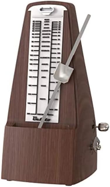 Ueteto Mechanical Metronome Wood Grained Loud Sound/High Precision/No batteries Needed/for Piano/Guitar/Violin/Drum and Other Instruments (Tower design)