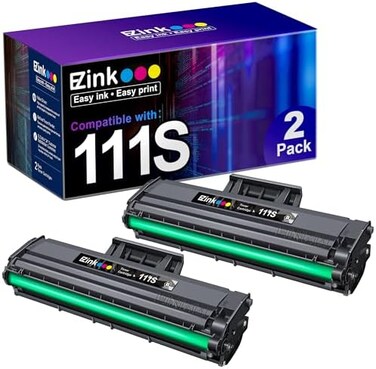 E-Z Ink (TM Compatible Toner Cartridge Replacement for Samsung 111S 111L MLT-D111S MLT-D111L to use with Samsung Xpress M2020W M2022W M2024W M2070FW M2070W Printer (Black, 2 Pack)