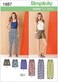 Simplicity US1887K5 Easy to Sew Women's Pants, Shorts, and Skirt Sewing Pattern Kit by Karen Z, Code 1887, Sizes 8-16