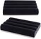 Super Z Outlet Black Velvet Ring Trays Accessory Foam Pads for Jewelry Showcase, Storage Displays, Home Organization &amp; Decoration (2 Pack)