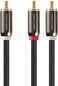 FosPower RCA Y Cable (1.8M/6FT), RCA Y Subwoofer Adapter [Dual Shielded   24K Gold Plated] 1 RCA to 2 RCA Audio Connector for Surround Sound/Dolby Digital/DTS