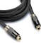 FosPower Toslink Cable (3.0M/10FT), Optical Toslink Digital Audio Cable Cord (S/PDIF) - 24K Gold Plated   Braided Nylon Jacket   Metal Connectors