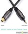 FosPower 3M Gold Plated Toslink to Mini Toslink Digital Optical S/PDIF Audio Cable with Metal Connectors &amp; Strain-Relief PVC Jacket