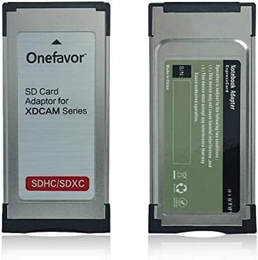 onefavor SXS Memory Card Adaptor SD SDHC SDXC Card into SXS Adapter for SONY EX1R EX280