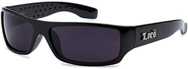 Locs Sunglasses Black Dark Lens 103 Designer Stylish NEW, Dimensions: 1.5h x 5.0w