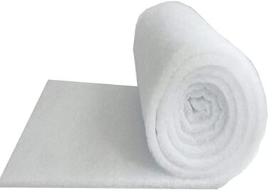 Mybecca 24 Inch Wide (5 Yard) Quilt Batting Multipurpose Dacron Fiber Polyester Wadding Fabric Loft Upholstery Grade Padding 180" x 24 (2' x 15')