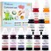 Ktdorns Soap Dye Soap Making Set - 10 Liquid Colors for Soap Coloring,Coal Black, Royal Blue,Chocolate Brown,Lemon Yellow,Fruit Green,Sunset Red,Sunset Yellow,Deep Pink,Super Red and Grape Violet.
