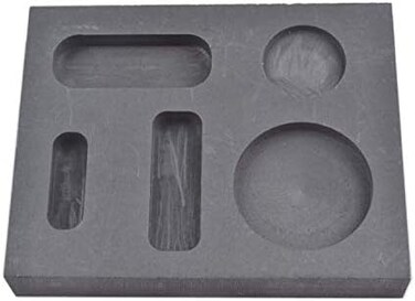 OTOOLWORLD Graphite Ingot Mould 1/4 1/2 30ml Gold Melting Casting Refining also silver with Bar Coin Combo mould