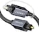IVANKY Optical Audio Cable 10ft/3M Slim Braided Fiber Audio Cable Optical Cable for Soundbar Digital Optic Cord Toslink Cable, Aluminum Shell, Gold-Plated for TV, PS4, Xbox, Samsung, Vizio-CL3 Rated