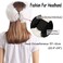 soul young Faux Fur Headband Women's Winter Earwarmer Earmuff(one size,white)