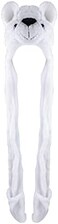 Super Z Outlet Polar Bear Cute Plush Animal Winter Ski Hat Aviator Style Winter Fashion (Long)
