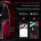 August EP650 Bluetooth Wireless Headphones - Custom Sound Control with Android/iOS App and Bluetooth v4.2, NFC and aptX LL Low Latency - [Red]