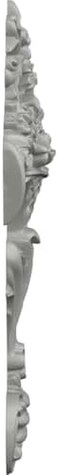 Ekena Millwork ONL09X12X01LU 9-Inch W X 12 1/8-Inch H X 1 1/4-Inch P Lunel Center Onlay
