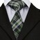 Hi-Tie Silk Paisley Necktie and Pocket Square Cufflinks Set