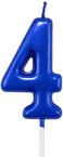 NEWCANDLE Blue Birthday Candles 4 Candle 4th Four Years Cake Bady Roman Numberal Cool Number Candle No 40 41 42 43 44 45 46 47 48 49