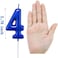 NEWCANDLE Blue Birthday Candles 4 Candle 4th Four Years Cake Bady Roman Numberal Cool Number Candle No 40 41 42 43 44 45 46 47 48 49
