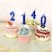 NEWCANDLE Blue Birthday Candles 4 Candle 4th Four Years Cake Bady Roman Numberal Cool Number Candle No 40 41 42 43 44 45 46 47 48 49