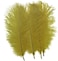 Shekyeon Yellow 10-12inch 25-30cm Ostrich Feather Home Decoration DIY Craft Pack of 10