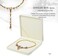 Oirlv Velvet Big Necklace Gift Box Pearl Necklace White Jewelry Box