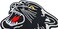 Graphic Dust Tiger Patch - Applique Embroidered patches - Iron on Patches - Backpack Patches - Size 10.5 x 10 Cm.