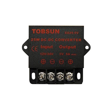 BINZET DC 12V 24V to 5V 5A Converter Step Down Regulator 25W 5V Regulated Power Supplies Transformer Converter