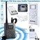 EXMAX E108 DSP Stereo Wireless Headsets FM Radio Broadcast System for Tour Guide Teaching Meeting Training Travel Field Interpretation 1 Transmitter &amp; 10 Receivers (White)