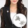 SUBANG 40 Pieces Metal Pin Backs Locking Pin Keepers Locking Clasp with Storage Case