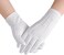 JISEN Men Police Formal Tuxedo Honor Guard Parade Nylon Cotton Gloves 26cm