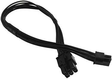 كوميب كيبل محول طاقة بطاقة فيديو ميني 6 دبابيس الى 6 دبابيس PCI اكسبرس لجهاز ماك برو G5 14 انش (35 سم) (عبوة من قطعتين)