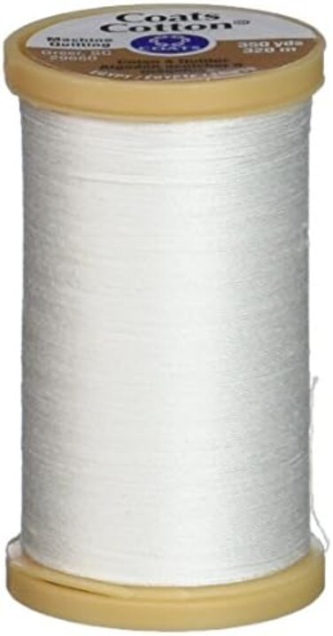 Coats Cotton Machine Quilting 350yd White