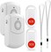 EverNary Caregiver Pager Wireless Nurse Alert Call Button System Portable Vibrating Pager for Home Patients Elderly School with 52 Ring Tones 2 Receiver &amp; 2 Emergency Transmitter (Include Belt Clip)