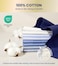 Selected Hanky 100% Pure Cotton Handkerchiefs with Stiching Assorted Color