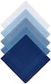Selected Hanky 100% Pure Cotton Handkerchiefs with Stiching Assorted Color