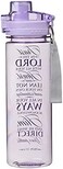 Christian Art Gifts Trust in The Lord Plastic Water Bottle, Purple